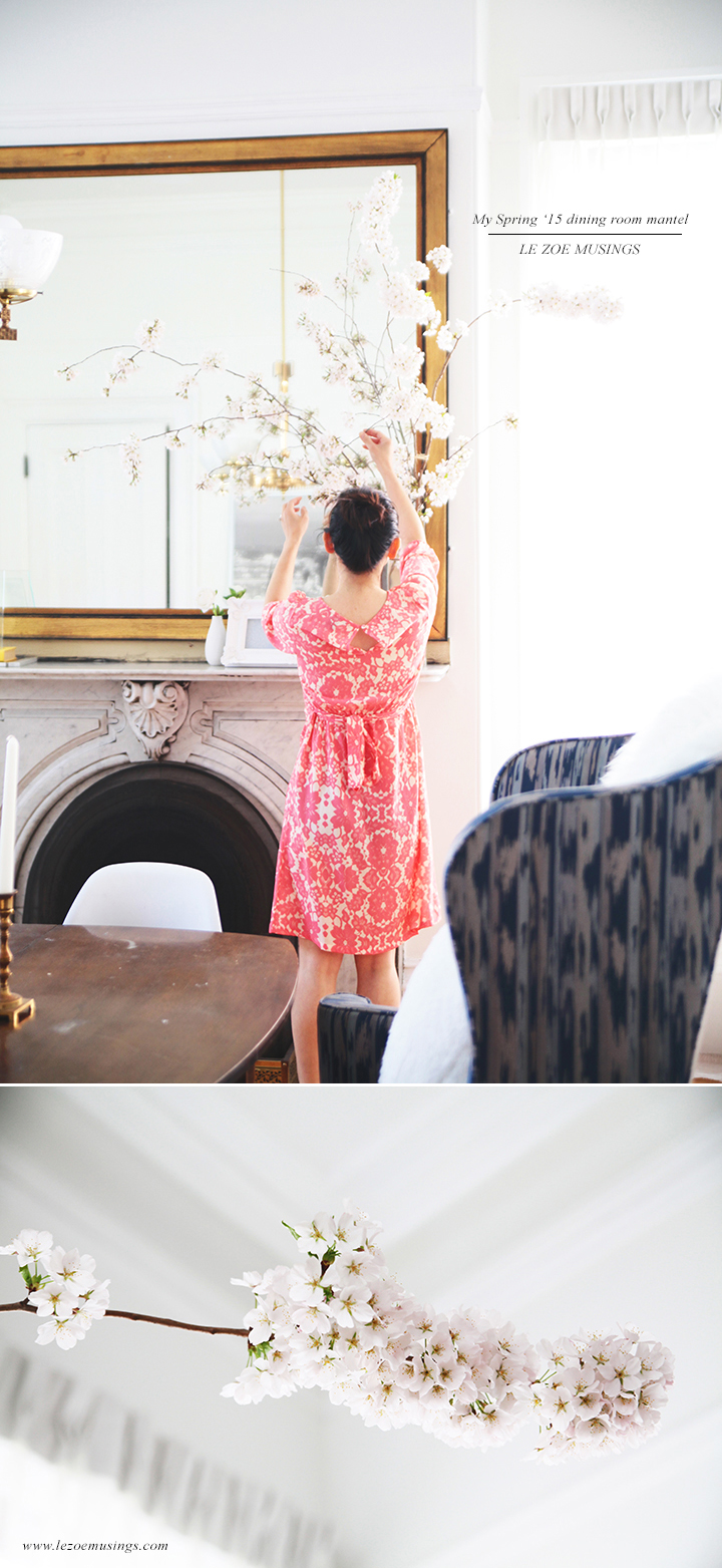 Cherry Blossoms in Dining Room by Le Zoe Musings2