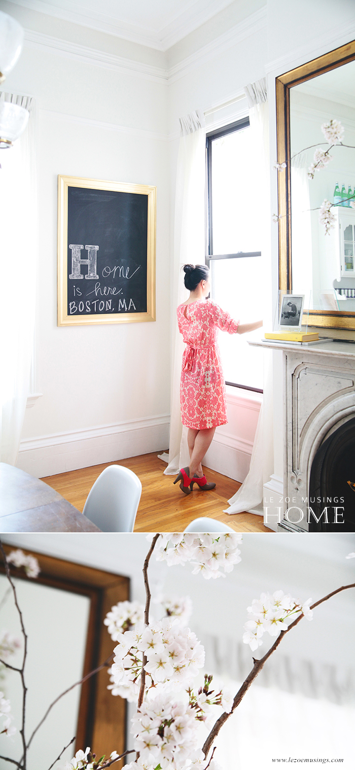 Cherry Blossoms in Dining Room by Le Zoe Musings4