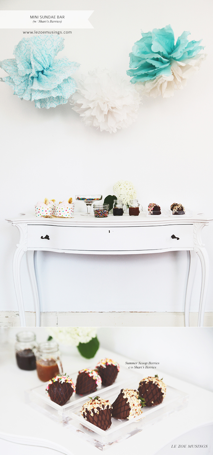 Mini Sundae Bar by Le Zoe Musings