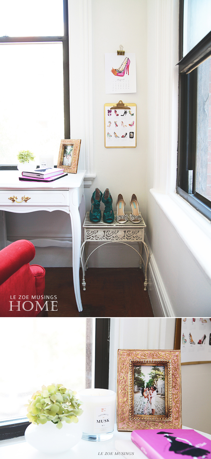 Fancy Shoes in the Home Office by Le Zoe Musings