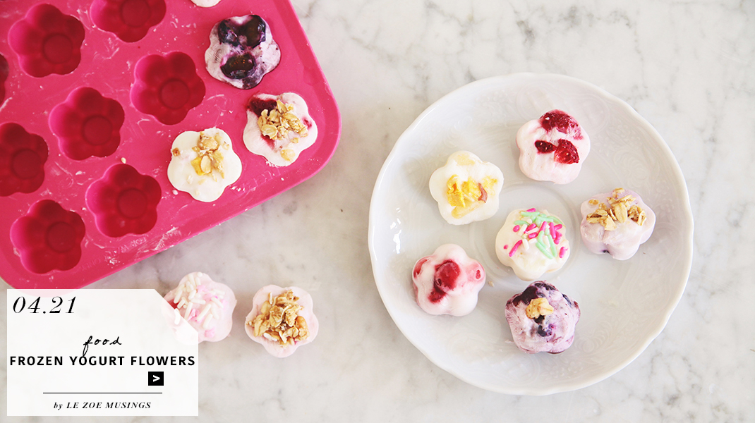 Mini Frozen Yogurt Flowers