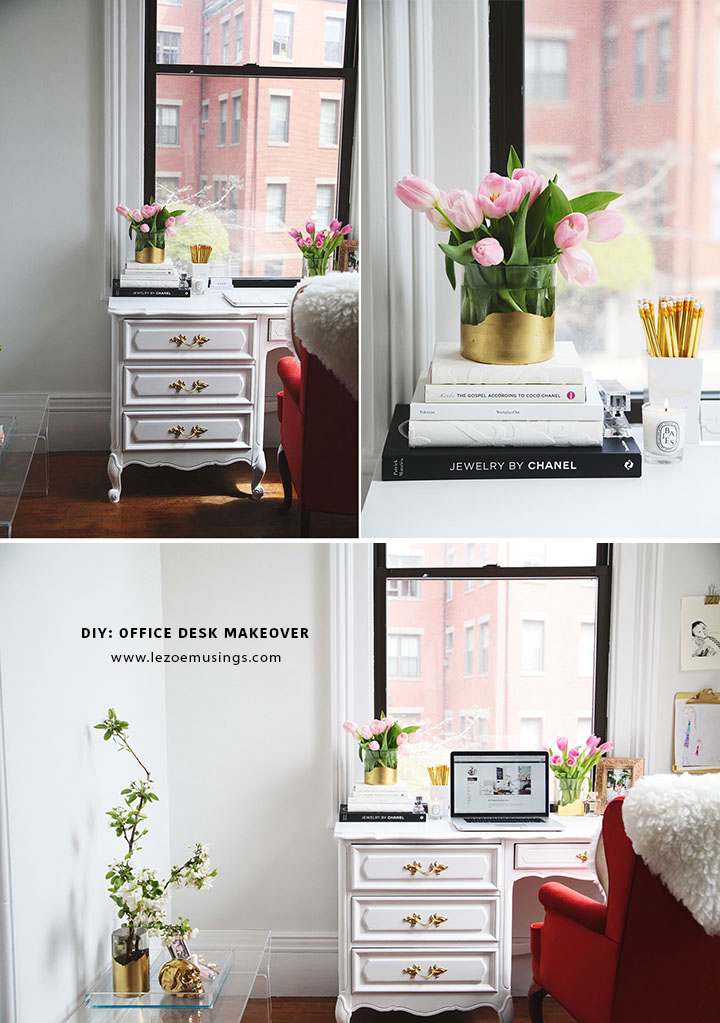 Thrifted Office Desk Makeover by Le Zoe Musings 10