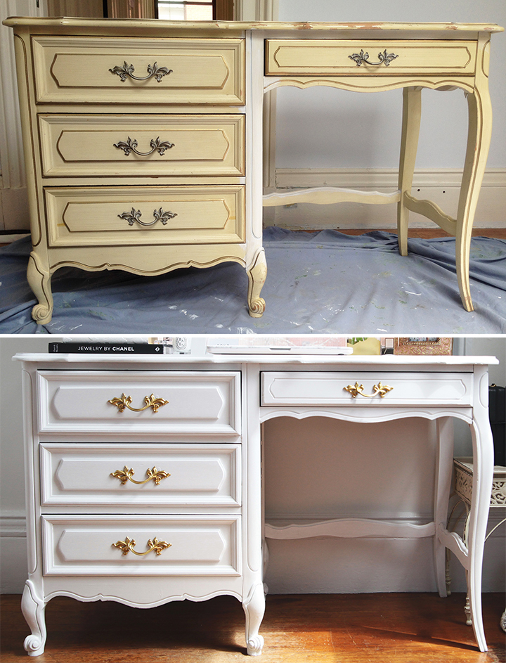 Thrifted Office Desk Makeover by Le Zoe Musings 7