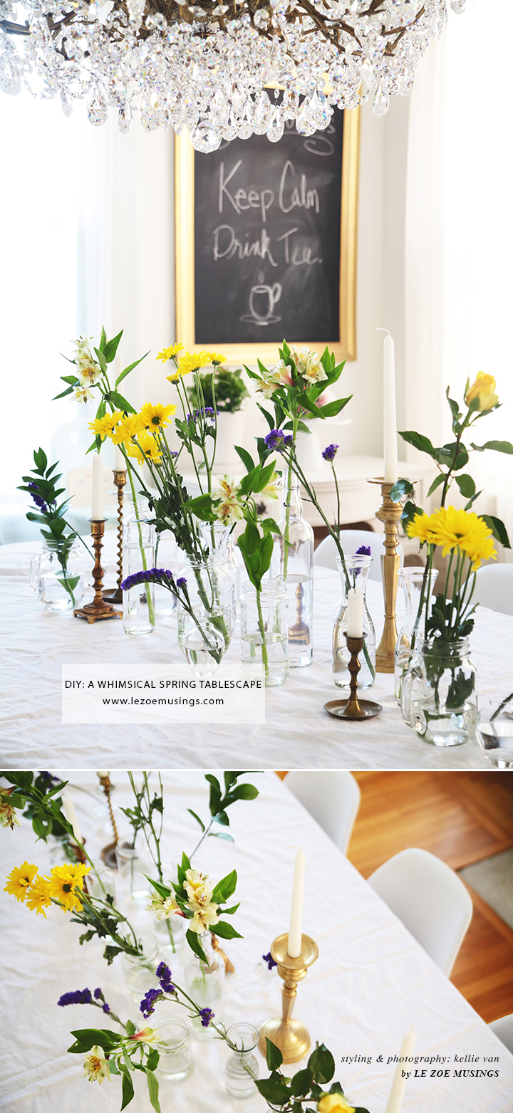 DIY A WHIMSICAL SPRING TABLESCAPE by LE ZOE MUSINGS 4